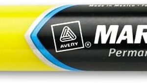 Avery Marks A Lot Permanent Marker Yellow