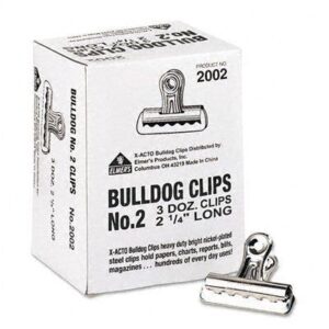 H/Boston Silv Bulldog Clips 2-1/4"#2