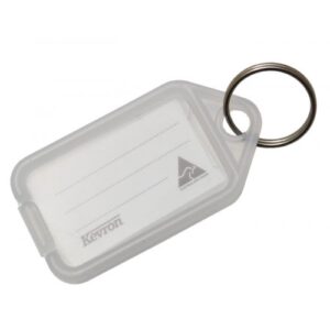 Kevron Plastic Key Tags Clear