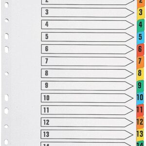 Q Connect Indexes 1-15 Multicolour A4