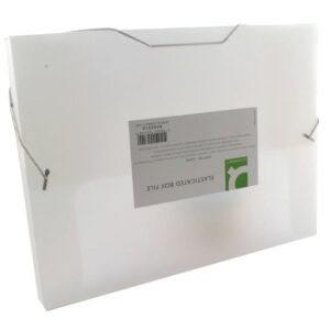Q Connect Elasticated Box File Clear