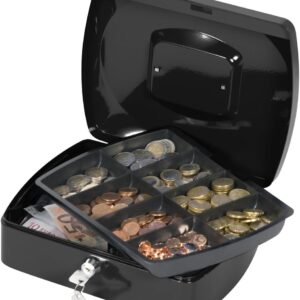 Q Connect Cash Box 10" Black