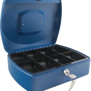 Q Connect Cash Box 10" Blue