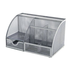 Q Connect Desk Top Organizer Silver