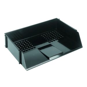 Q Connect Wide Entry Tray Black
