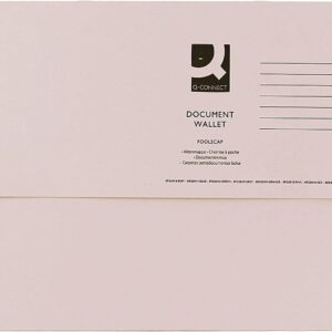 Q Connect Document Wallet F/cap Buff