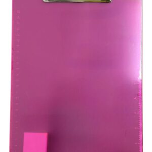 Charles Leonard Clipboard Plastic Letter Neon Pink
