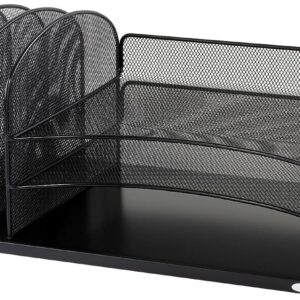 Safco Mesh Desk Organizer Black