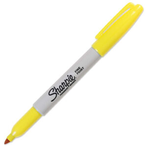 Sharpie Permanent Marker Yellow Fine