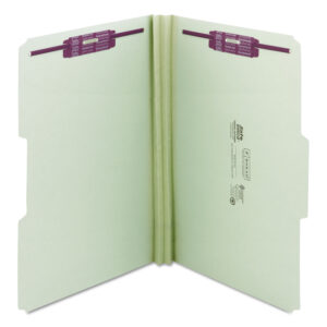 Smead P Board 2 Sec Folder Legal Green