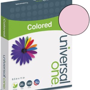 Unv Copy Paper 8 1/2 x 11 Pink