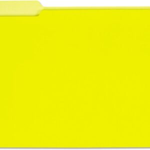 Unv Interior File Folder Legal Size Yellow