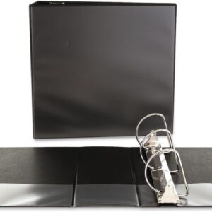 Unv Econ 3(D) Ring View Binder 4 Black 8.5 x11