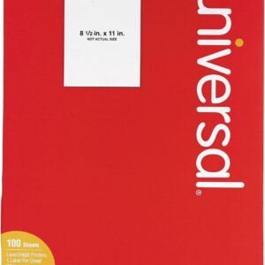 Unv Laser/Inkjet Labels 8.5x11 White