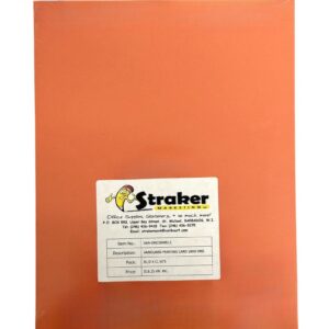 Vanguard Printing Card 180g Orange 8.5x11 Pk 50